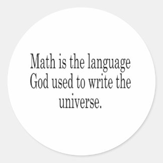 Adesivo Matemática - A Língua de Deus