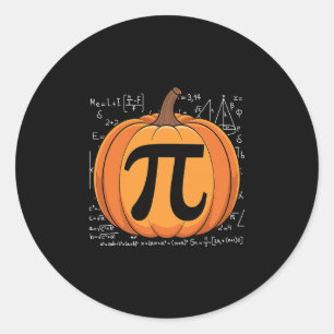 Adesivo Matemática de Torta de Abóbora Dia das Bruxas Dia