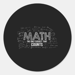 Adesivo Matemática Divertida É O Único Assunto Que Conta P
