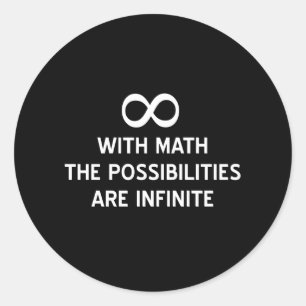 Adesivo Matemática e possibilidades infinitas