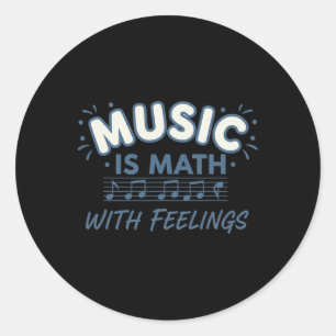 Adesivo Matemática Musical Com Sentimentos Citação de Prof