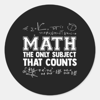 Adesivo Matemática Os Únicos Temas Que Contam Com Professo