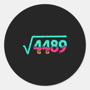 Adesivo Matemática Radical 4489, Números de Donut Divertid