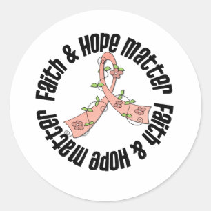 Adesivo Matéria da fé e da esperança - cancer uterina