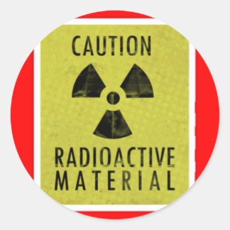 Adesivo "Materiais radioativos"