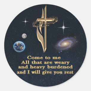 Adesivo Mateus 11:28 