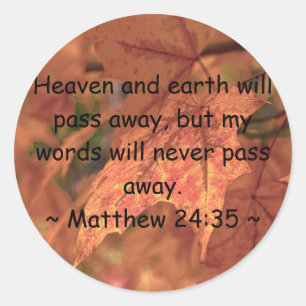Adesivo Mateus 24:35