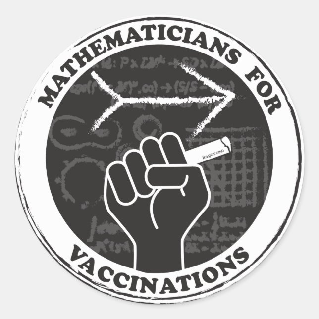 Adesivo Mathematicians for Vaccinações Stickers (Frente)