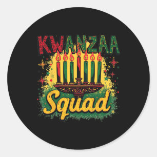 Adesivo Matriz da Família Kwanza Feliz Afro-Americana