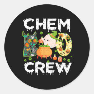 Adesivo Matriz Química do Halloween da Tripulação Chem Boo
