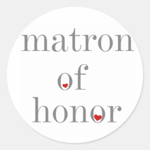 Adesivo Matrona cinzenta do texto da honra