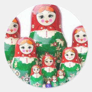 Adesivo Matryoshka - м а т р ё ш к а (Dolls Russos)