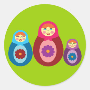 Adesivo Matryoshka Dolls
