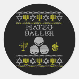 Adesivo Matzo Baller Funny Hanukkah s Matzah Balls