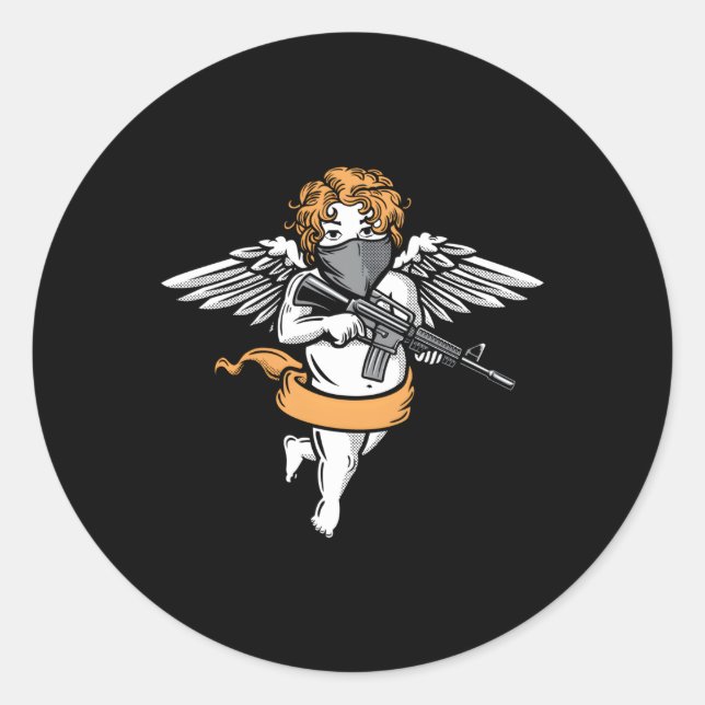 Adesivo Mau Anjo Aestésico Suave Grunge Pastel Gótico Badd (Frente)