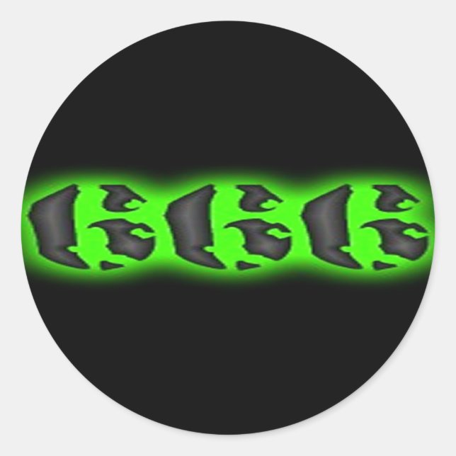 Adesivo Mau da Besta | Halloween 666 (Frente)