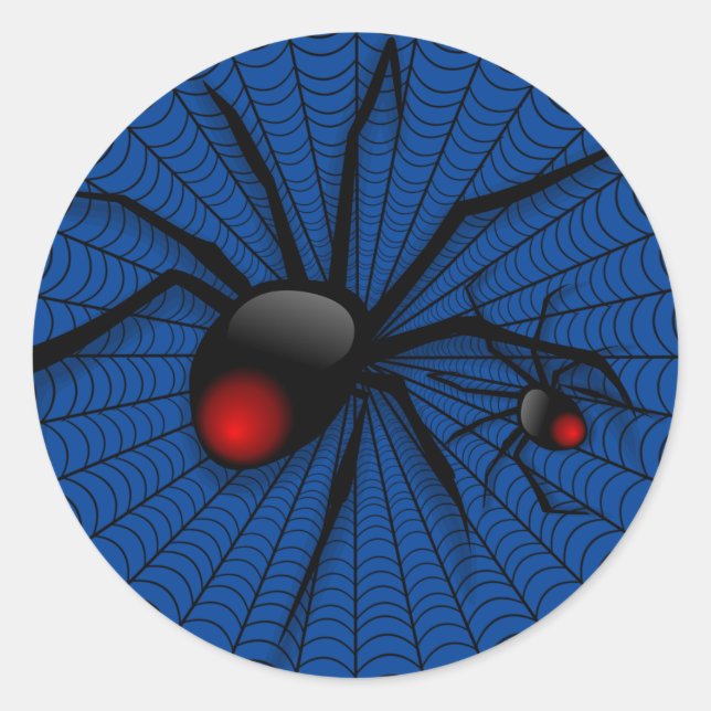 Adesivo Mau do Dia das Bruxas preto de Viúva Assustadora W (Frente)