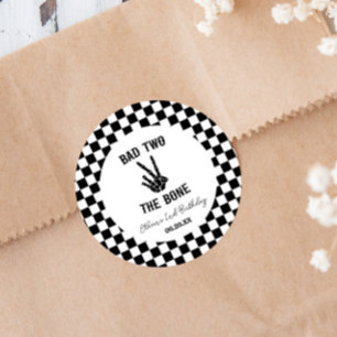 Adesivo Mau Dois - Festa Do segundo aniversário De Esquele