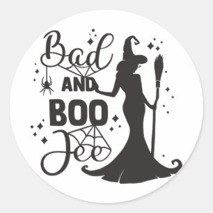 Adesivo Mau e Boo Jee Halloween