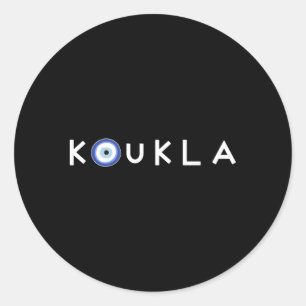 Adesivo Mau grego Koukla Grécia Orgulho grego