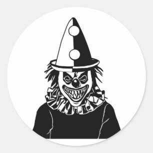 Adesivo Mau Monstro assustador Palhaço Assustador Arte de