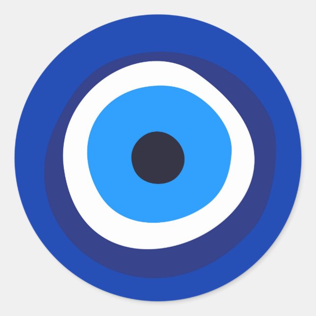 Adesivo mau, símbolo dos olhos, árabe-turco, talismã (Frente)