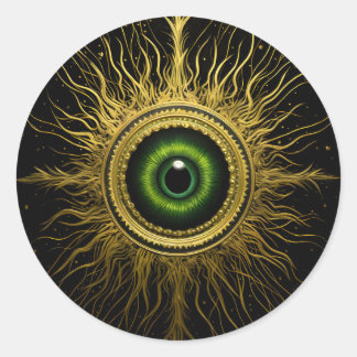 Adesivo Mau verde oculto preto e Dourado, estelar