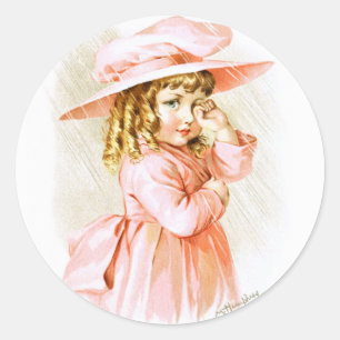 Adesivo Maud Humphrey: Menina do primavera na chuva