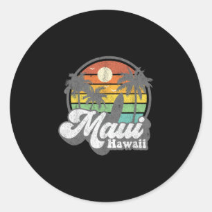 Adesivo Maui Havaí Havaiano Praia Surf 70 Vintage Camiseta