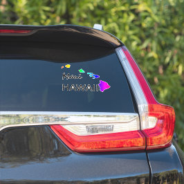 ADESIVO MAUI - ILHAS HAWAII NEON RAINBOW