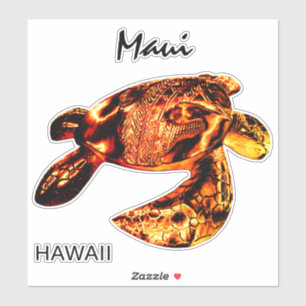 Adesivo Maui Tribal Honu Lava