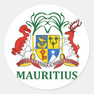 Adesivo Maurícia - emblema/pavilhão/casaco de armas/símbol