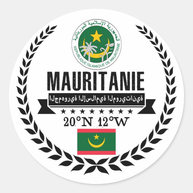Adesivo Mauritânia (Frente)