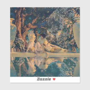 Adesivo Maxfield Parrish O Jardim de Alá 1918 Arte Fina