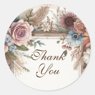 Adesivo Maximalista Obrigado Gift Vintage Floral