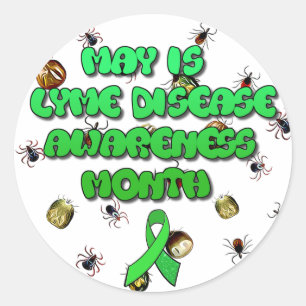 Adesivo May is Lyme Disease Awarness Monge Stickers
