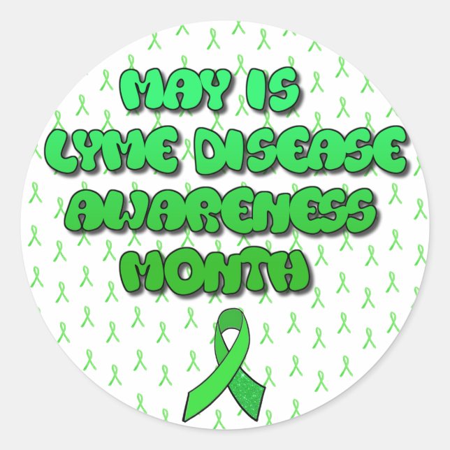 Adesivo May is Lyme Disease Awarness Monge Stickers (Frente)