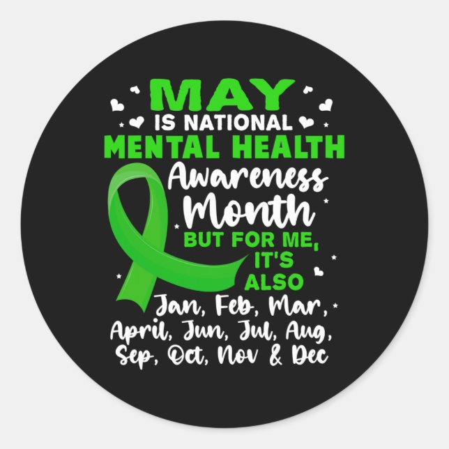 Adesivo May is National Mental Health Awarness Mens (Frente)