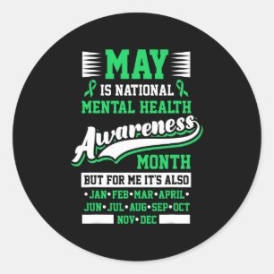 Adesivo May is National Mental Health Awarness Mont Posi
