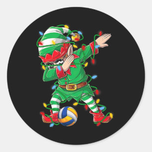 Adesivo Mb Elf Dabbing Voleibol Player Natal Xma