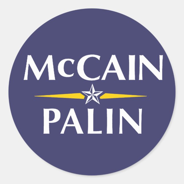 Adesivo McCain/Palin Sticker (Frente)