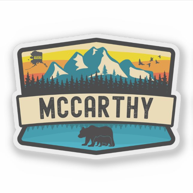 Adesivo McCarthy, Alasca (Frente)