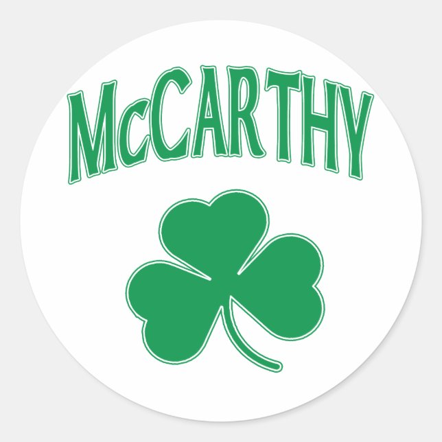 Adesivo McCarthy Irish (Frente)