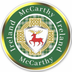 Adesivo McCarthy Shield & Celtic Cross Personalizado