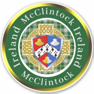 Adesivo McClintock Shield & Celtic Cross Personalizado