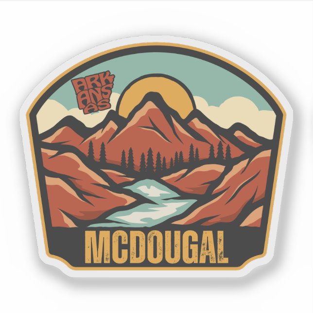 Adesivo McDougal, Arkansas  (Frente)