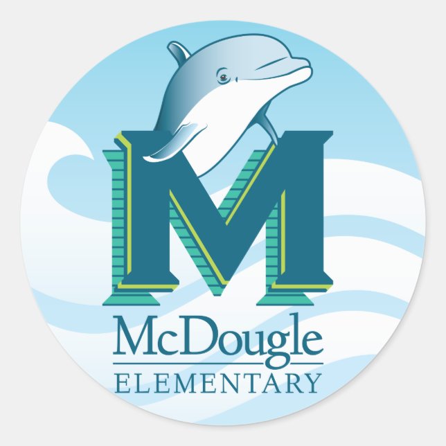 Adesivo McDougle Dolphin Stickers (Frente)