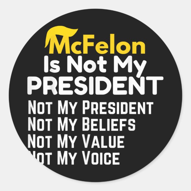 Adesivo Mcfelon Não É Meu Presidente _2 (Frente)