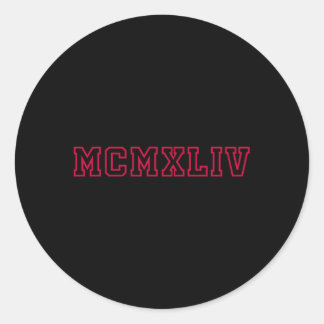Adesivo McmxLiv 1944 Anos Em Ro Numerals Birth Year