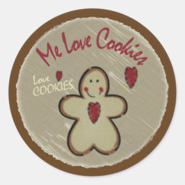 Adesivo Me Love Cookies - Gingerbread